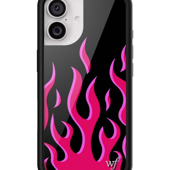 Wildflower iPhone case 17 Flames Black Red Cute