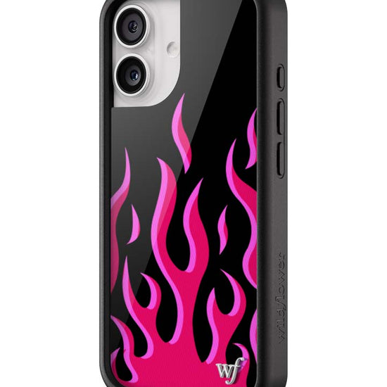 Wildflower iPhone case 17 Flames Black Red Cute