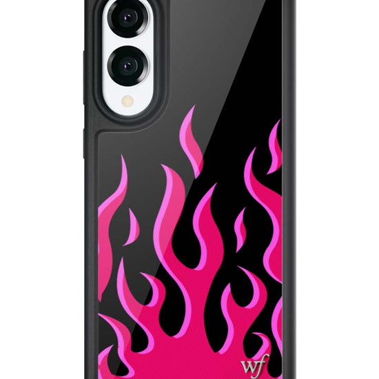 Wildflower Galaxy S25 case Edge Flames Black Red Cute