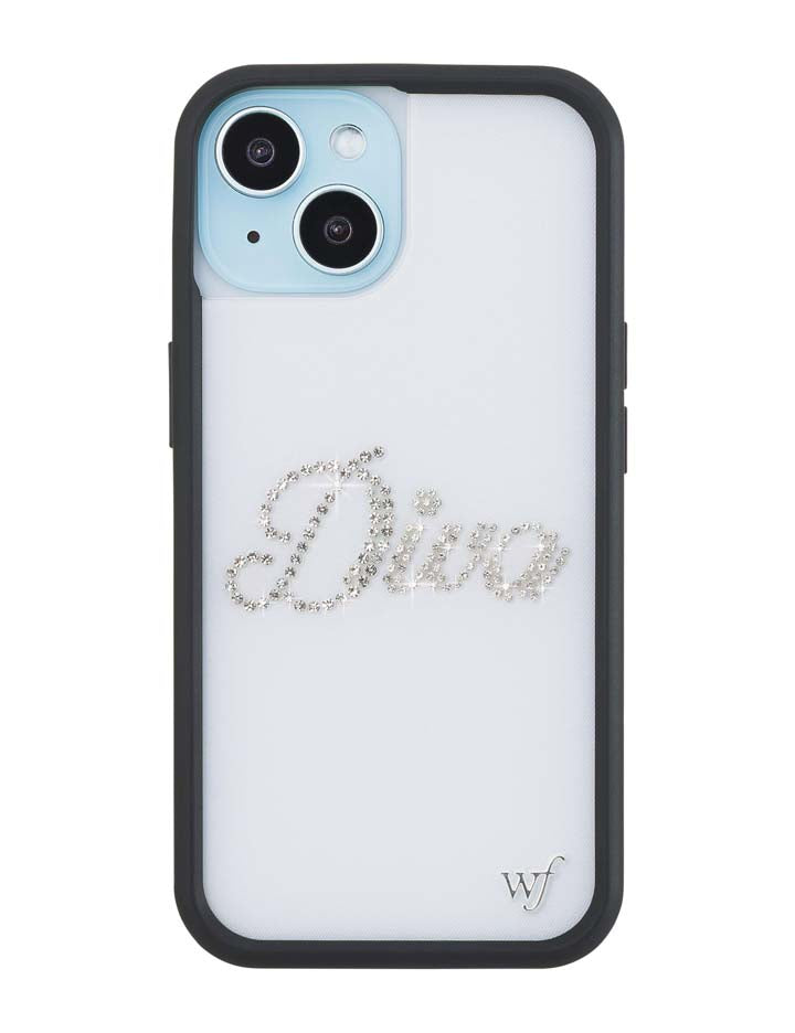 Wildflower iPhone case 15 Frankies Bikinis Rhinestone Diva Collab Rhinestones Cute