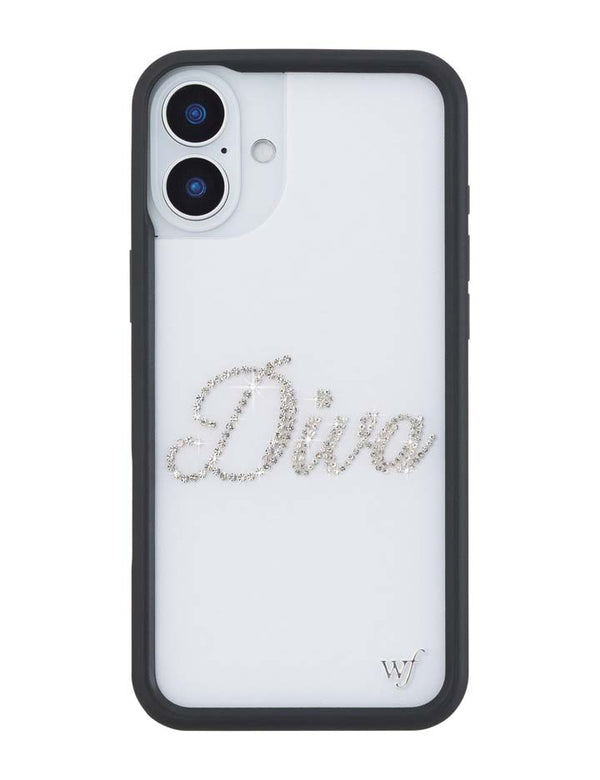 Wildflower iPhone case 16 Plus Frankies Bikinis Rhinestone Diva Collab Rhinestones Cute