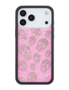 Wildflower iPhone case 18 Pro Max Better Half with Stas and Vic Rhinestone Skull Pink Clear Silver Cute