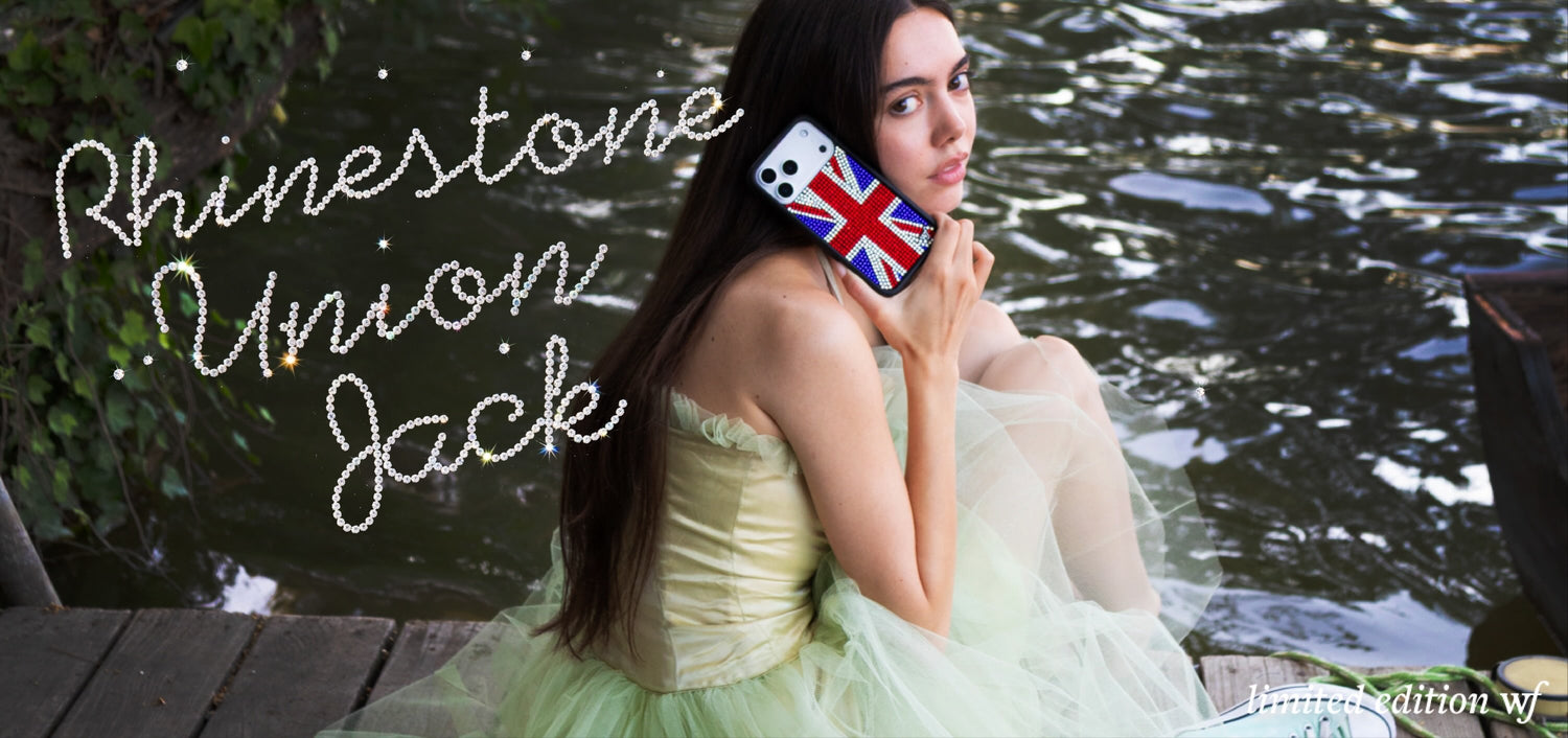 wildflower cases rhinestone union jack iphone case