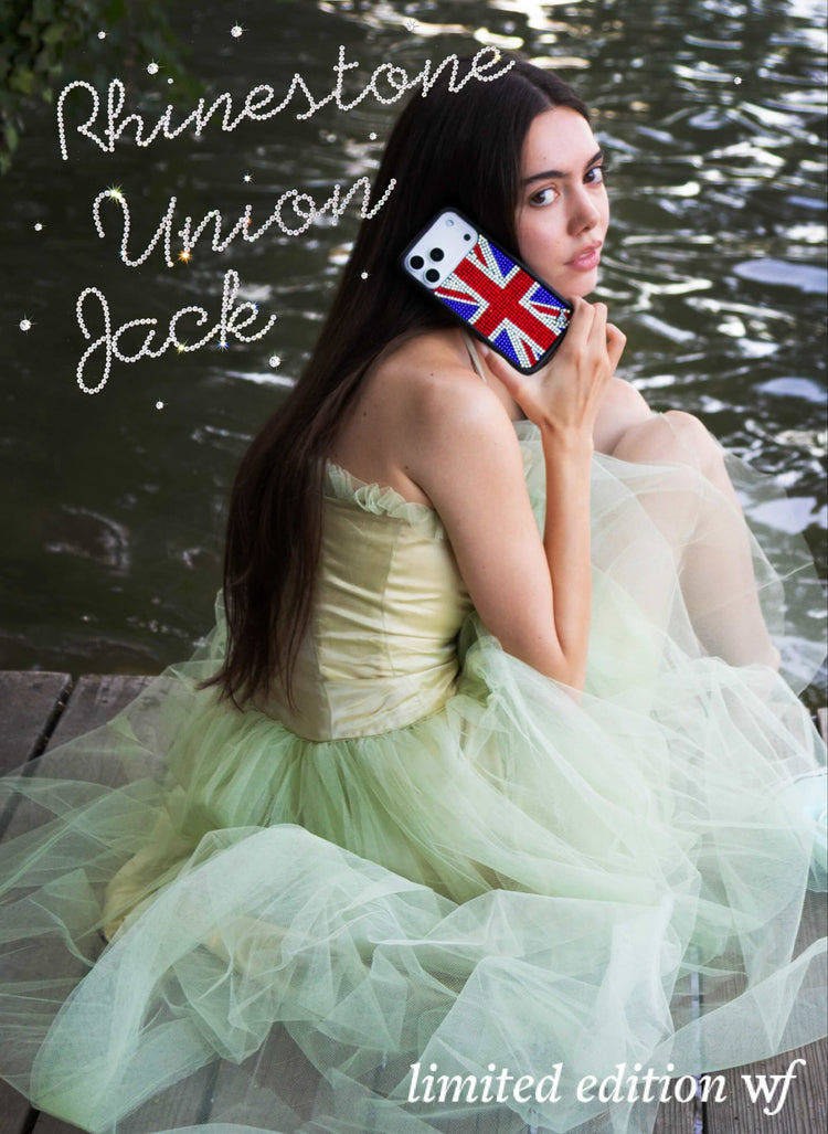 wildflower cases rhinestone union jack iphone case