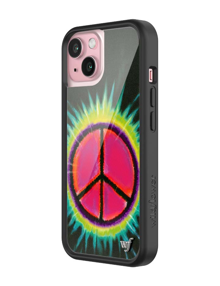 Wildflower iPhone case 15 Sav Hudson Peace Sign Cute