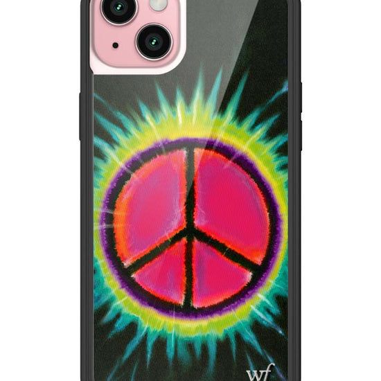 Wildflower iPhone case 15 Plus Sav Hudson Peace Sign Cute