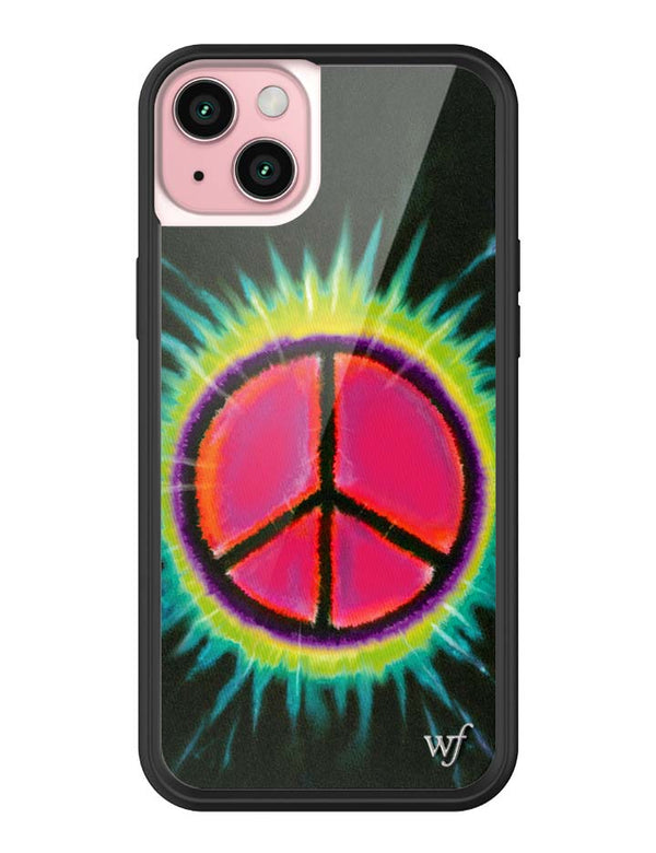 Wildflower iPhone case 15 Plus Sav Hudson Peace Sign Cute