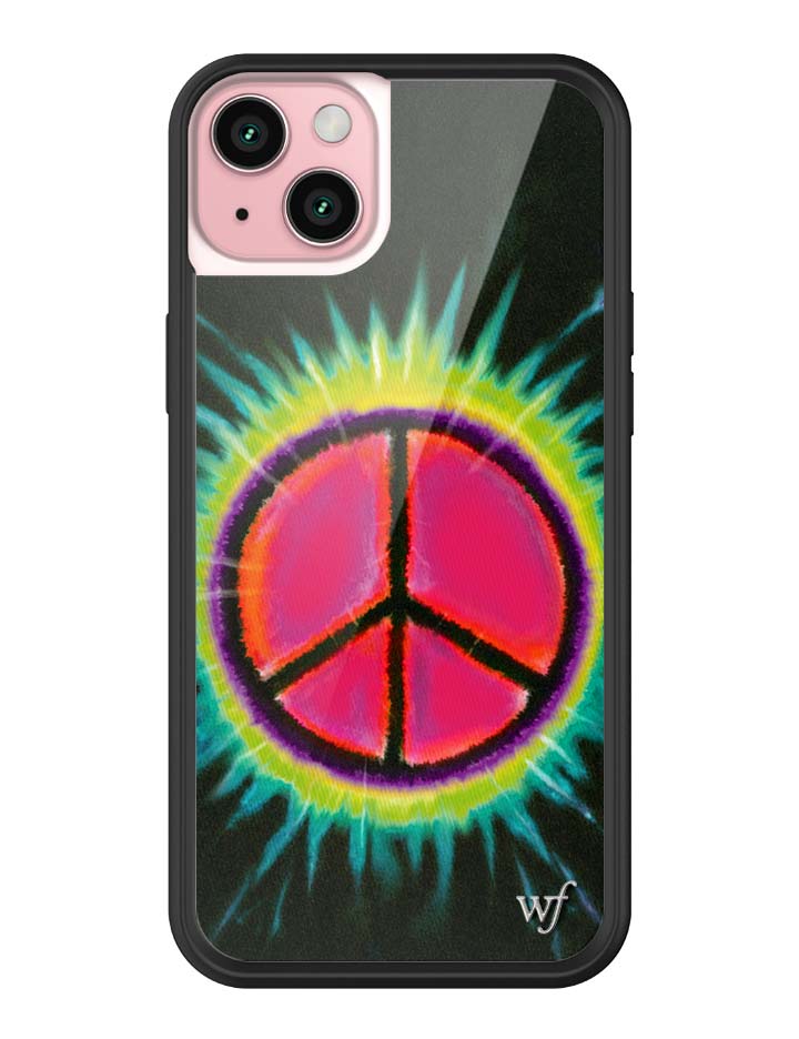 Wildflower iPhone case 15 Plus Sav Hudson Peace Sign Cute