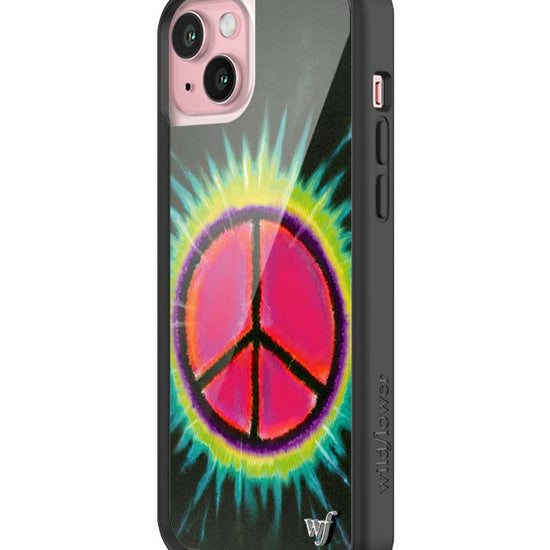 Wildflower iPhone case 15 Plus Sav Hudson Peace Sign Cute