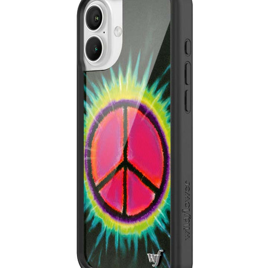 Wildflower iPhone case 16 Plus Sav Hudson Peace Sign Cute