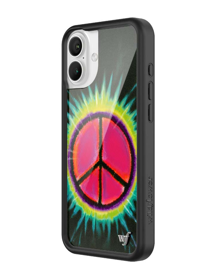 Wildflower iPhone case 16 Plus Sav Hudson Peace Sign Cute