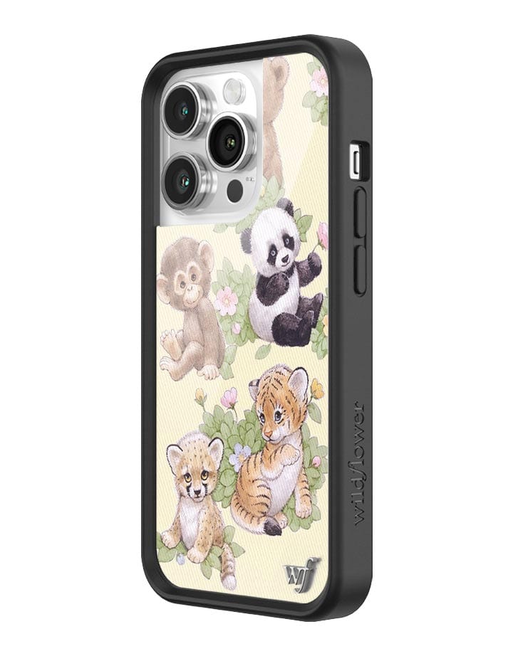 Wildflower Safari Babies iPhone 14 Pro Case Wildflower Cases