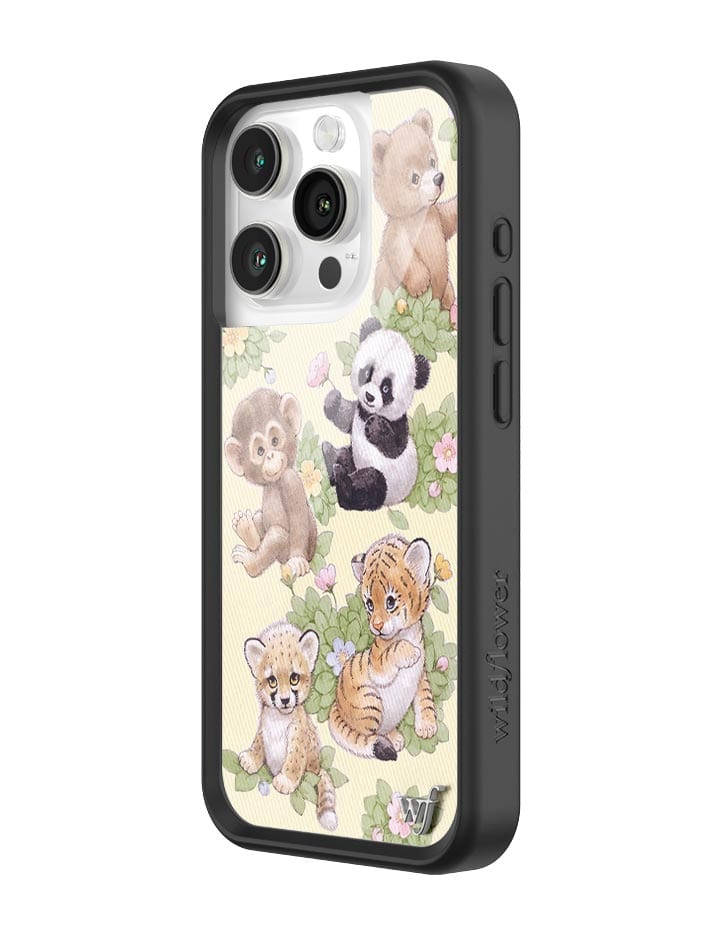 Wildflower Safari Babies iPhone 15 Pro Case Wildflower Cases