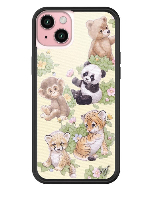 wildflower safari babies iphone 15plus case