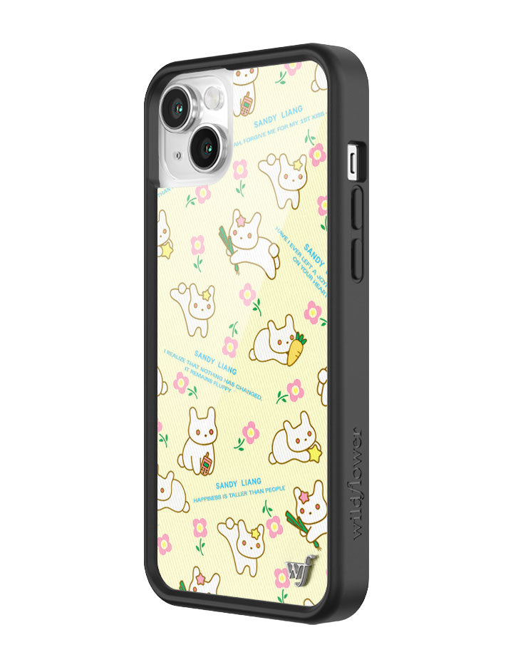 Wildflower iPhone case 14 Sandy Liang Bunny Gift Wrap Yellow Cute