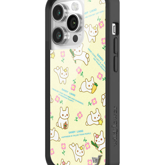 Wildflower iPhone case 14 Pro Sandy Liang Bunny Gift Wrap Yellow Cute