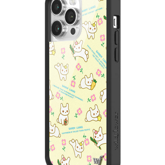 Wildflower iPhone case 14 Pro Max Sandy Liang Bunny Gift Wrap Yellow Cute