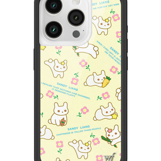 Wildflower iPhone case 15 Pro Sandy Liang Bunny Gift Wrap Yellow Cute