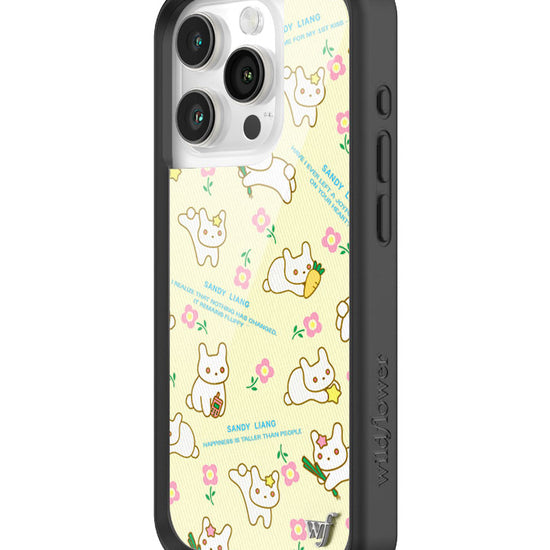 Wildflower iPhone case 15 Pro Sandy Liang Bunny Gift Wrap Yellow Cute