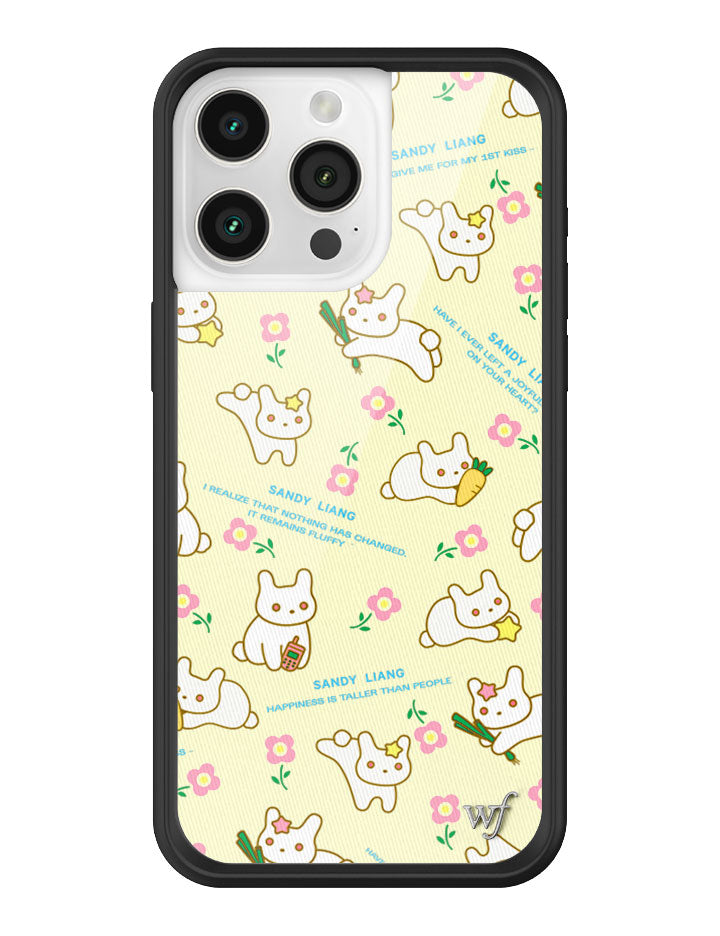 Wildflower iPhone case 15 Pro Max Sandy Liang Bunny Gift Wrap Yellow Cute