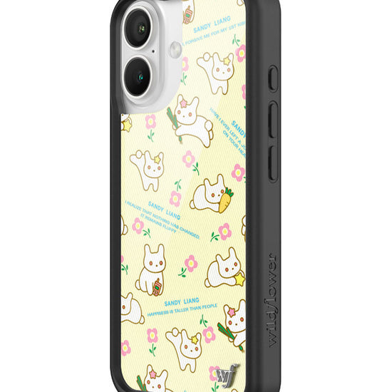 Wildflower iPhone case 16 Sandy Liang Bunny Gift Wrap Yellow Cute