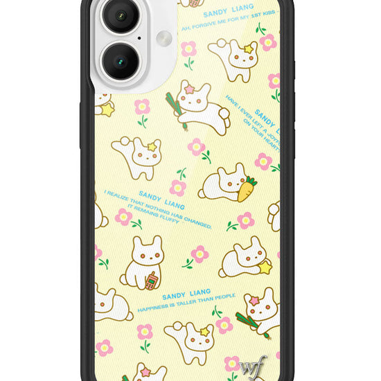 Wildflower iPhone case 16 Plus Sandy Liang Bunny Gift Wrap Yellow Cute