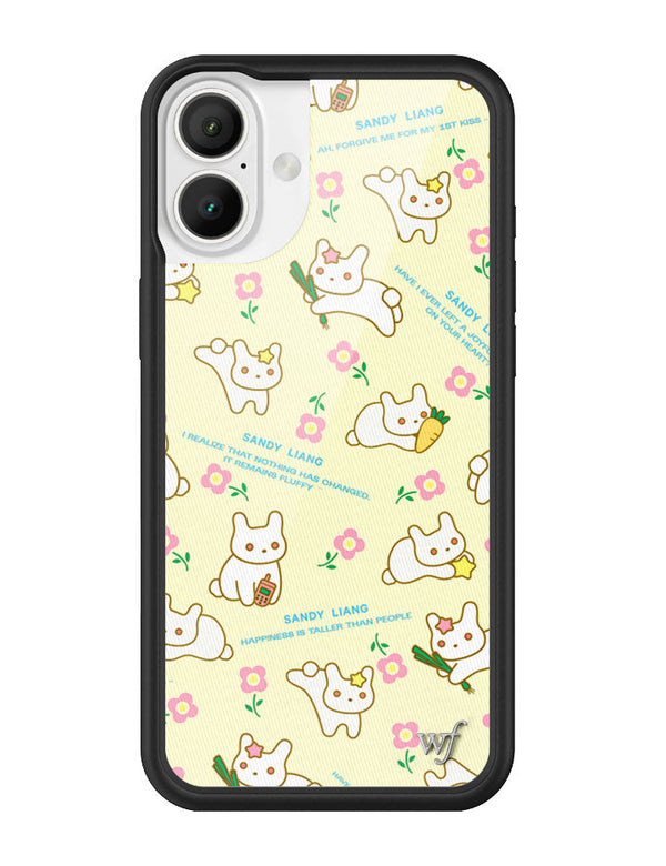 Wildflower iPhone case 16 Plus Sandy Liang Bunny Gift Wrap Yellow Cute