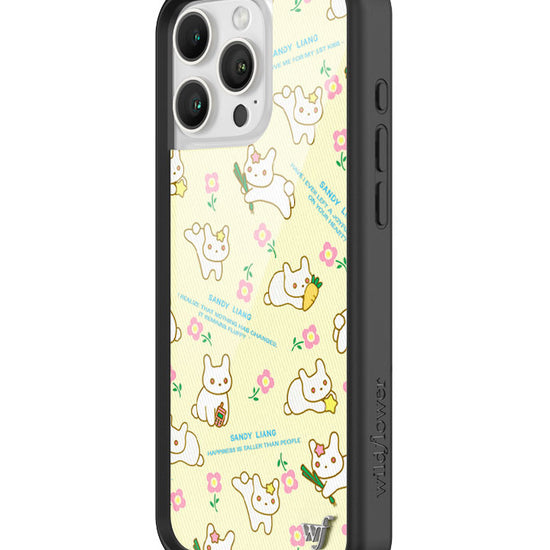 Wildflower iPhone case 16 Pro Max Sandy Liang Bunny Gift Wrap Yellow Cute