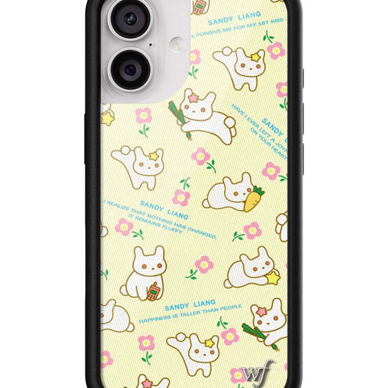 Wildflower iPhone case 17 Sandy Liang Bunny Gift Wrap Yellow Cute