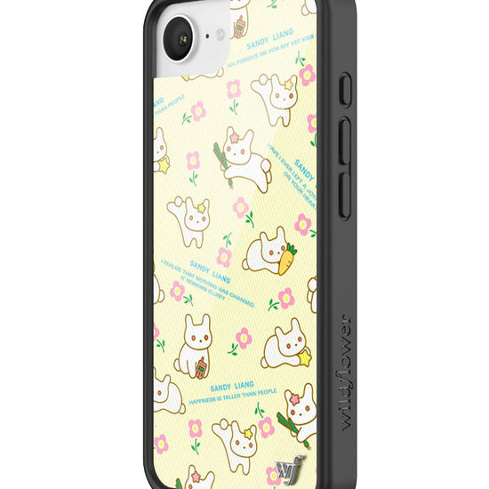 Wildflower iPhone case 17e Sandy Liang Bunny Gift Wrap Yellow Cute