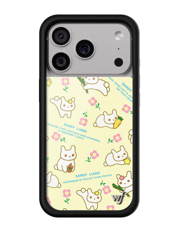 Wildflower iPhone case 17 pro Sandy Liang Bunny Gift Wrap Yellow Cute