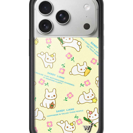 Wildflower iPhone case 17 pro Sandy Liang Bunny Gift Wrap Yellow Cute