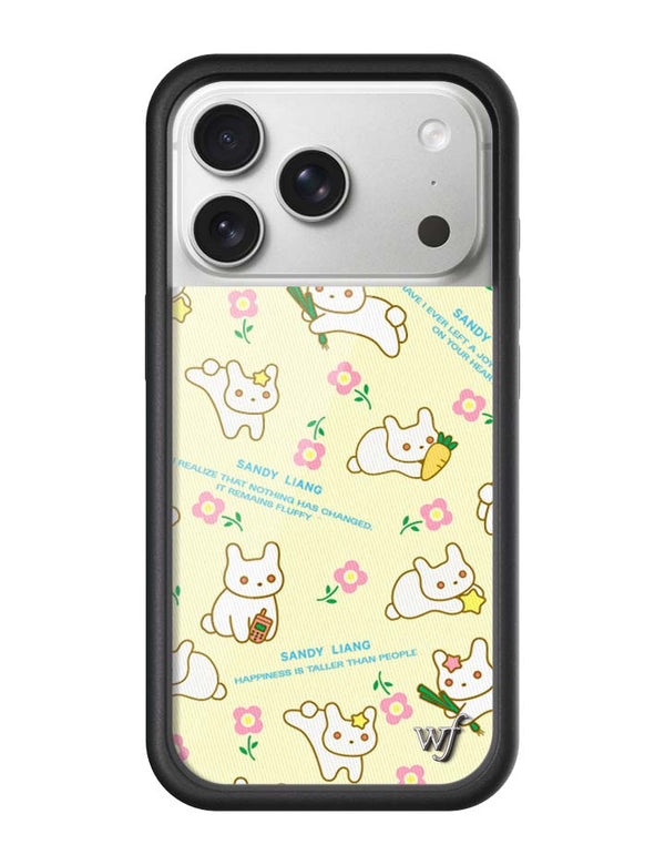 Wildflower iPhone case 17 pro Sandy Liang Bunny Gift Wrap Yellow Cute