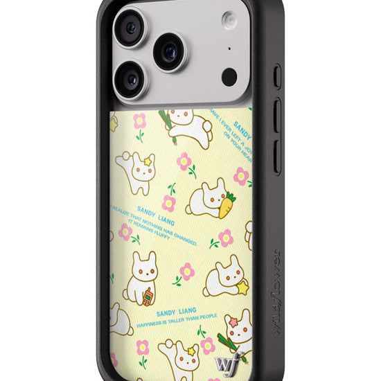 Wildflower iPhone case 17 pro Sandy Liang Bunny Gift Wrap Yellow Cute