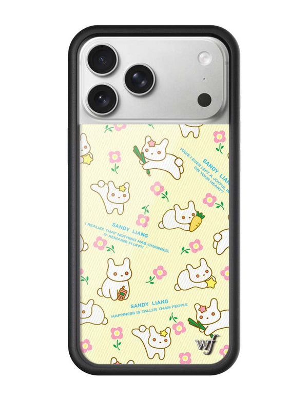 Wildflower iPhone case 17 Pro Max Sandy Liang Bunny Gift Wrap Yellow Cute