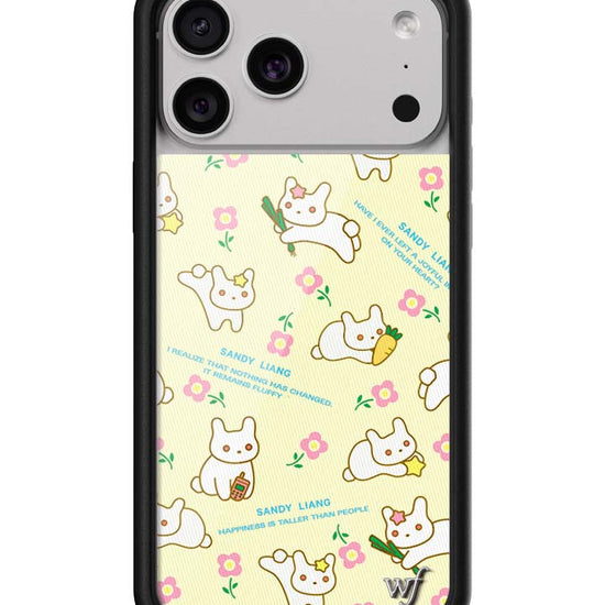 Wildflower iPhone case 17 Pro Max Sandy Liang Bunny Gift Wrap Yellow Cute