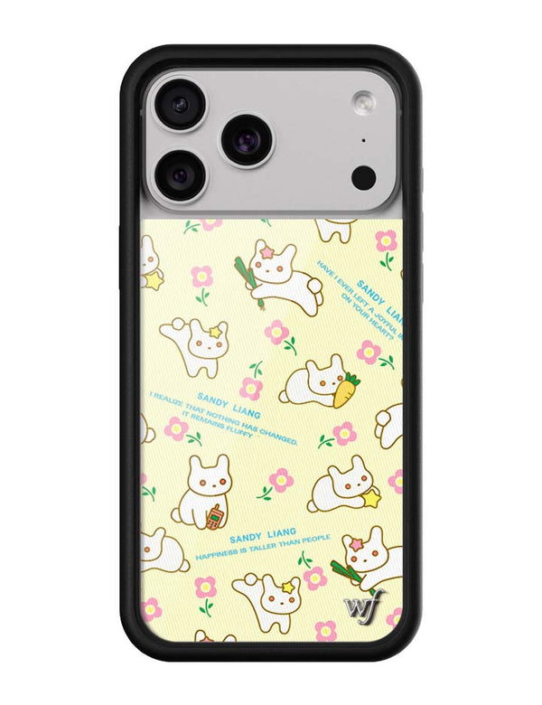 Wildflower iPhone case 17 Pro Max Sandy Liang Bunny Gift Wrap Yellow Cute
