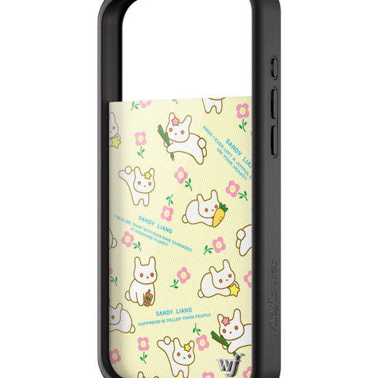 Wildflower iPhone case 17 Pro Max Sandy Liang Bunny Gift Wrap Yellow Cute