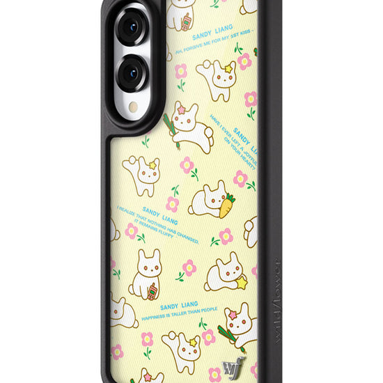 Wildflower Galaxy S25 case Edge Sandy Liang Bunny Gift Wrap Yellow Cute