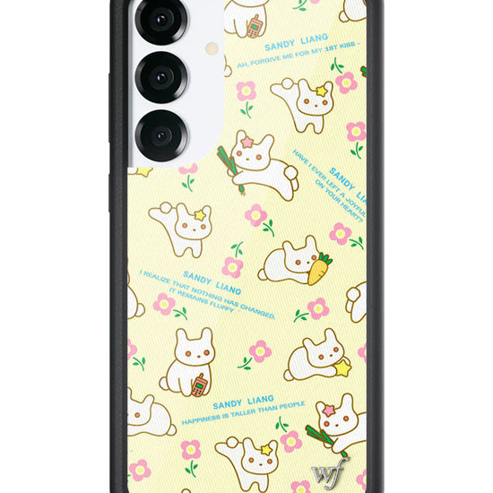 Wildflower Galaxy S25 case Plus Sandy Liang Bunny Gift Wrap Yellow Cute