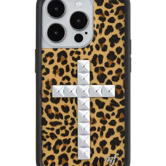 Wildflower iPhone case 14 Pro Stud Camo Meow Leopard Cute