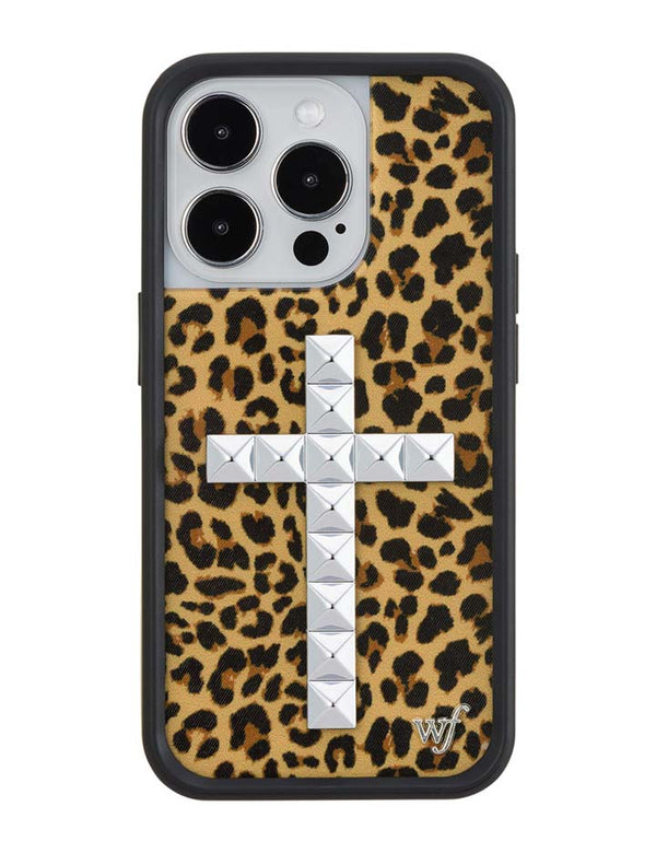 Wildflower iPhone case 14 Pro Stud Camo Meow Leopard Cute