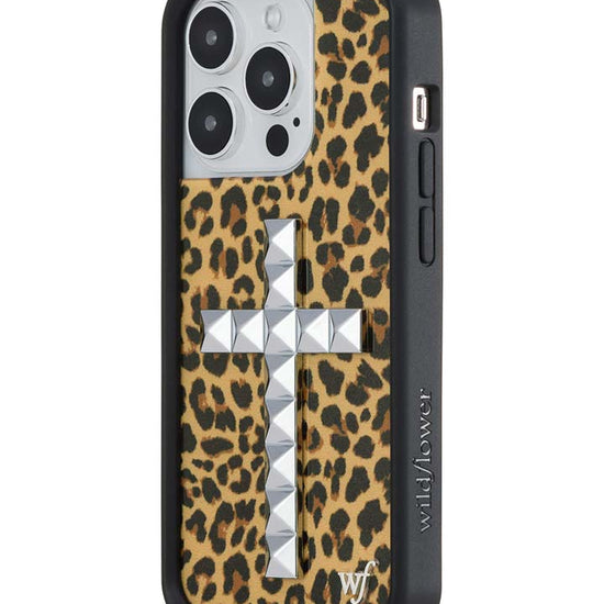 Wildflower iPhone case 14 Pro Stud Camo Meow Leopard Cute