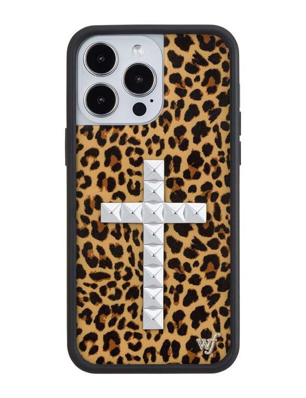 Wildflower iPhone case 14 Pro Max Stud Camo Meow Leopard Cute