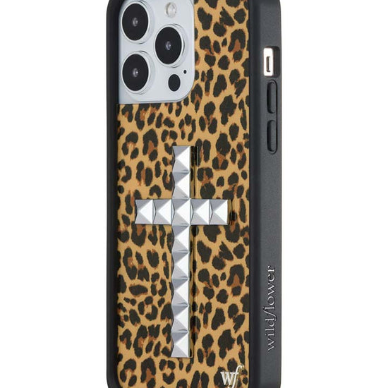 Wildflower iPhone case 14 Pro Max Stud Camo Meow Leopard Cute