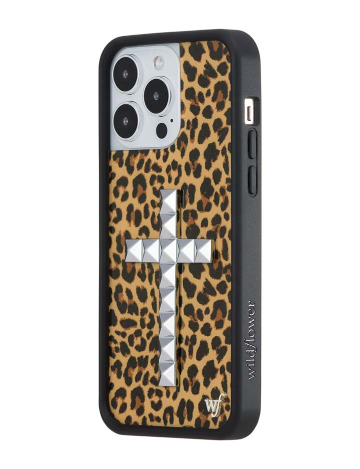 Wildflower iPhone case 14 Pro Max Stud Camo Meow Leopard Cute