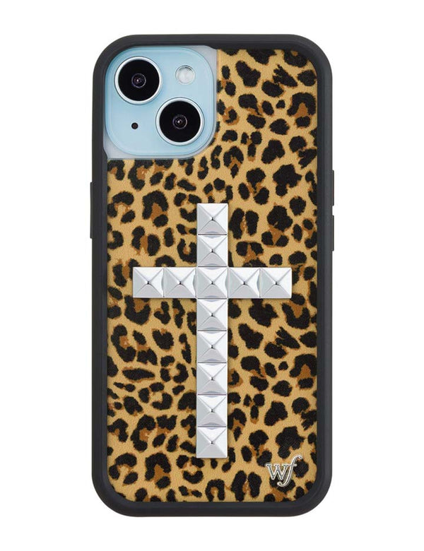 Wildflower iPhone case 15 Stud Camo Meow Leopard Cute