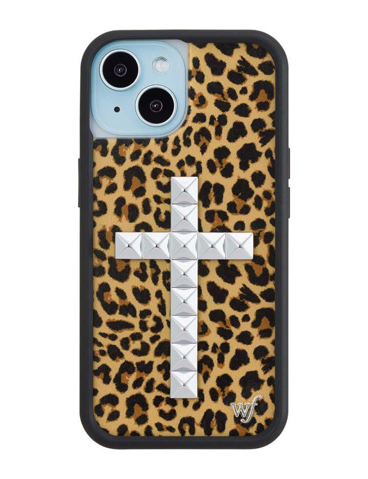 Wildflower iPhone case 15 Stud Camo Meow Leopard Cute