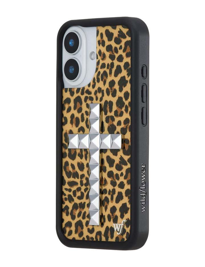Wildflower iPhone case 16 Stud Camo Meow Leopard Cute