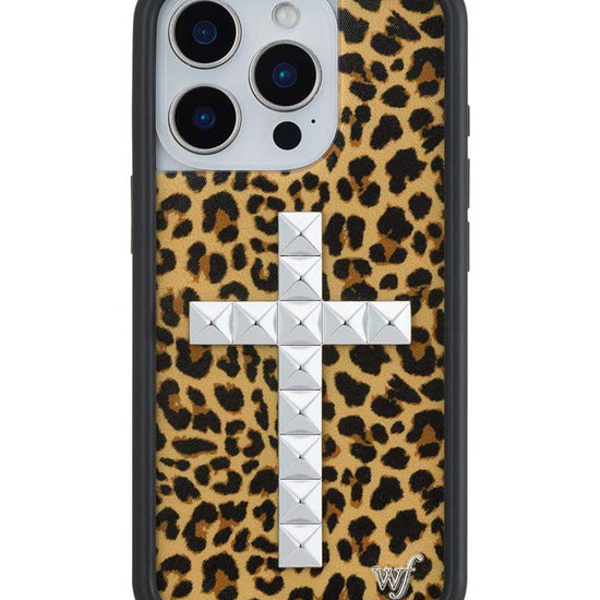 Wildflower iPhone case 16 Pro Stud Camo Meow Leopard Cute